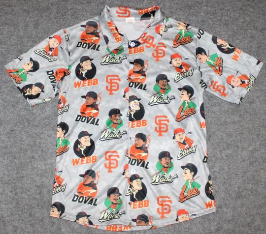 San Francisco Giants Players Aloha Hawaiian Shirt 2024 Santa Cruz Boardwalk