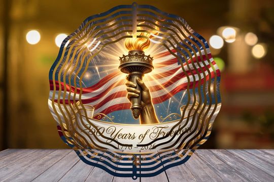 250 Anniversary America Wind Spinner