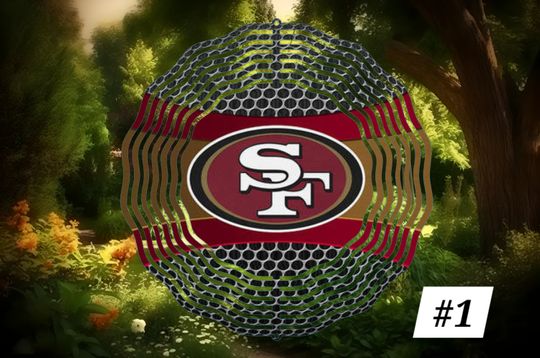 San Francisco 49ers Wind Spinner, Football Fan Gift, Sport Lover Merch, Father's Day Gift