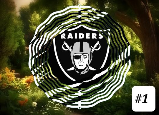Raiders Wind Spinner, Football Fan Gift, Sport Lover Merch, Father's Day Gift