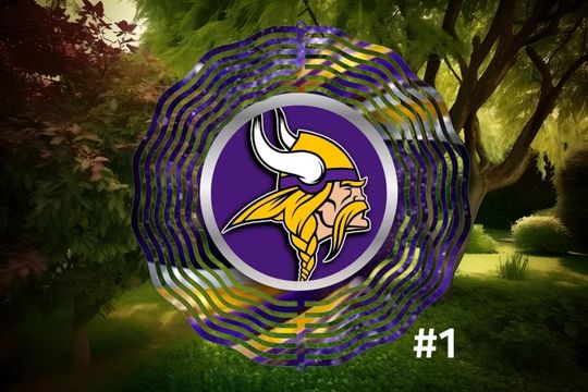 Vikings Wind Spinner, Football Fan Gift, Sport Lover Merch, Father's Day Gift
