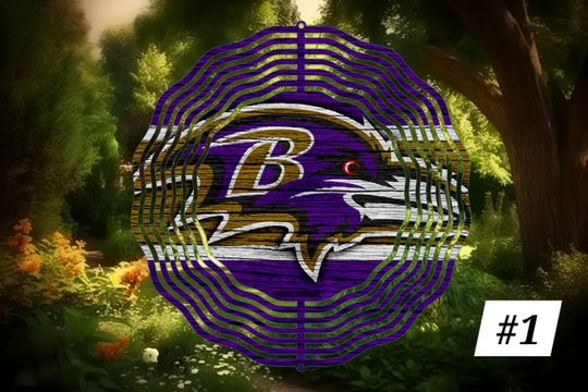 Ravens Wind Spinner, Football Fan Gift, Sport Lover Merch, Father's Day Gift