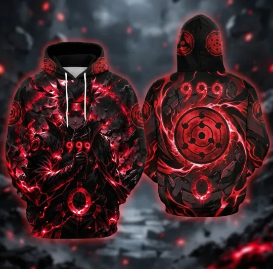 Hot Anime Narutoo Uzumaki Hooded 3D Print Fashion Hoodie Pullover Top