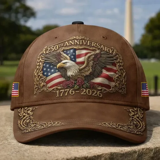 250th Anniversary USA Printed Cap 1776–2026 Independence Hat