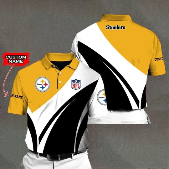 Personalized Pittsburgh Football Team Steelerss Polo Shirt Unisex Adults S-5XL