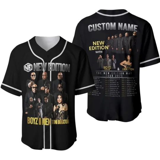 The New Edition Way Tour 2026 Baseball Jersey