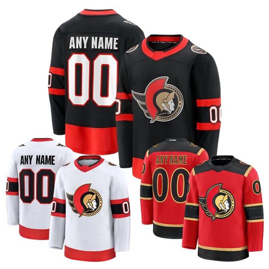 Discover Custom Ottawa Hockey Jersey ,Personalized Stitched Name & Number, Ice Hockey Fan Gear Adult Sizes