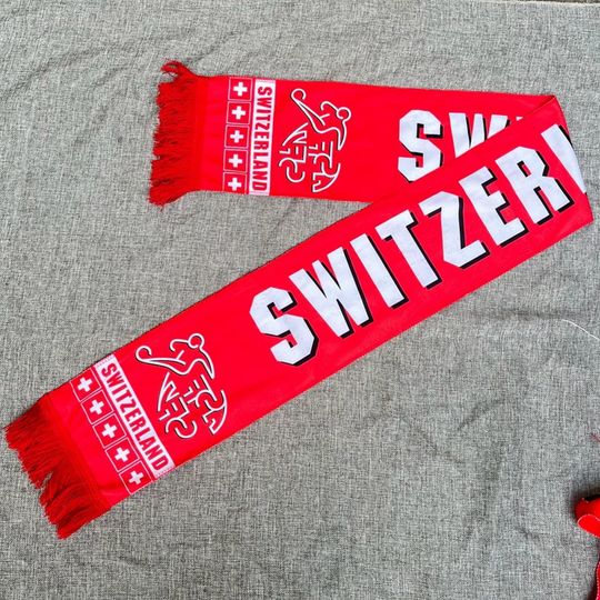 World Cup Soccer Fan Scarf, Football Supporter Scarf, Stadium Fan Gear, National Team Fan Scarf
