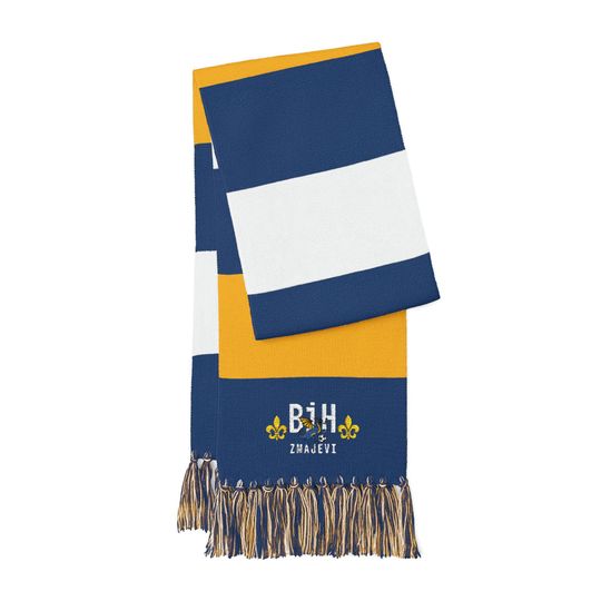 Zmajevi Bosnia Dragons Spectator Scarf | Embroidered Striped Fan Scarf World Cup 2026