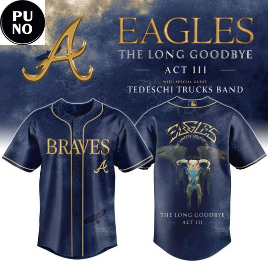Atlanta Braves x Eagles The Long Goodbye Act III Tour 2026 Baseball Jersey