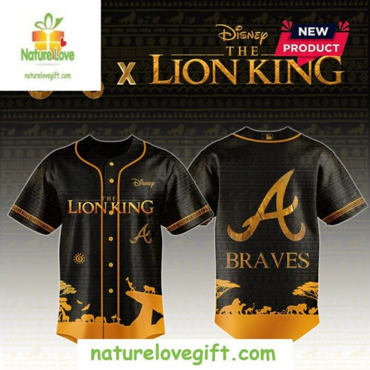 Atlanta Bravess The Lion King Baseball Jersey