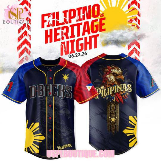 Arizonna Diamondbacks Filipino Heritage Night 2026 Limited Jersey