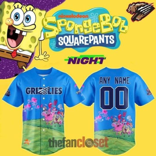Fresno Grizzlies 2026 SpongeBob SquarePants Night Baseball Jersey
