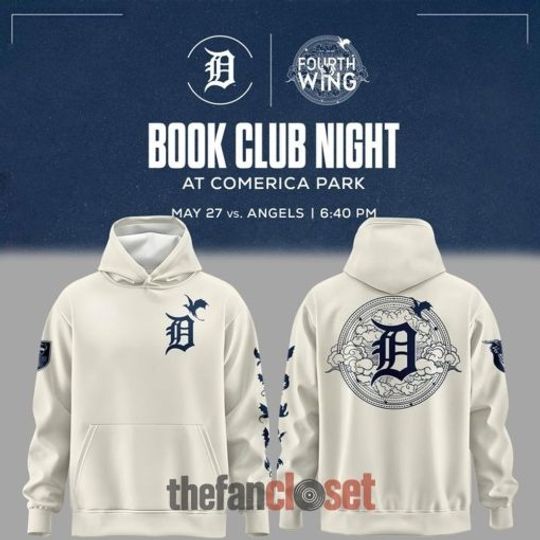 Detroit Tigers Fourth Wing Book Club Night 2026 Special Hoodie