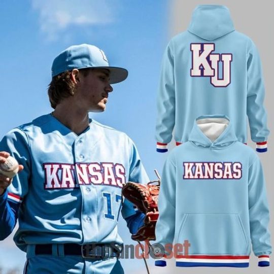 Kansas Jayhawks Baseball Powder Blue 2026 Special Hoodie