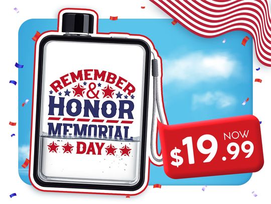 Explore Flat Water Bottles