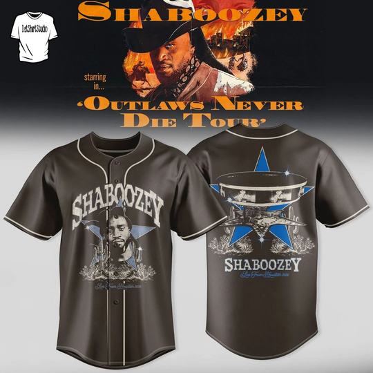 Shaboozey The Outlaws Never Die Tour Edition Baseball Jersey