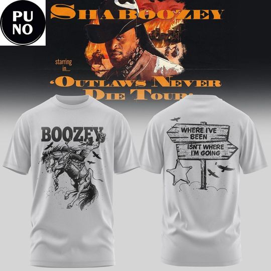 Shaboozey The Outlaws Never Die Tour 2026 T-Shirt