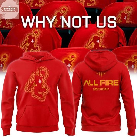 Houston Rockets 2026 Playoffs Game 6 All Fire Hoodie