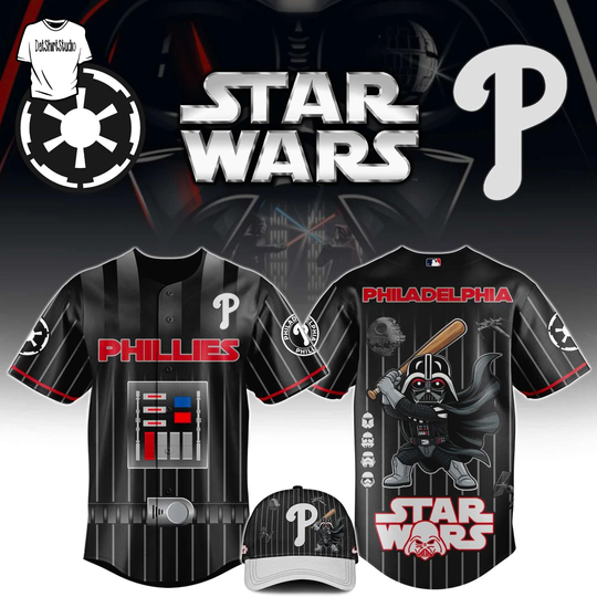 Philadelphia Phillies x Star Wars Edition Black Jersey