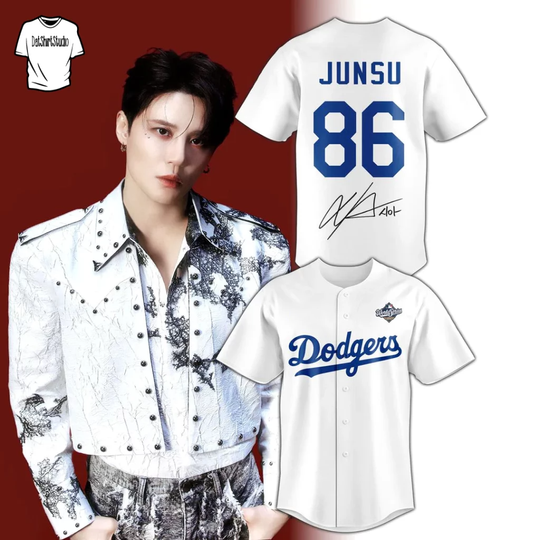 Los Angeles Dodgers x TVXQ Junsu Edition Baseball Jersey