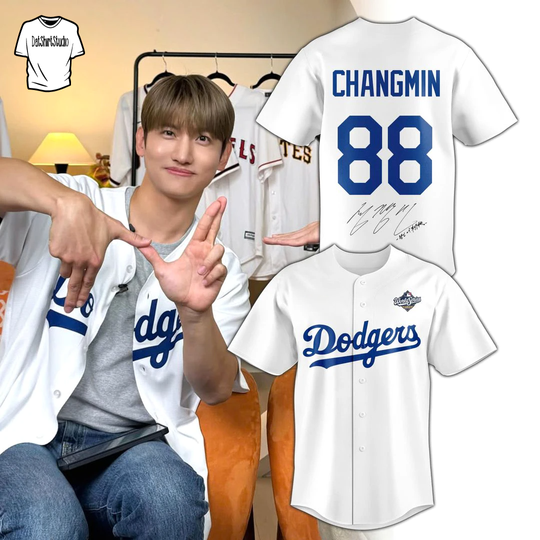 Los Angeles Dodgers x TVXQ Changmin Edition Baseball Jersey