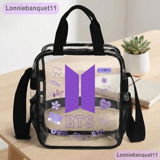 BTS Kpop Boy Band Clear Bag, Gift For Fan, K-Pop BTS Gift