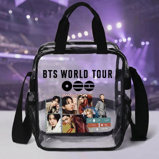 BTS Kpop Boy Band Clear Bag, Gift For Fan, K-Pop BTS Gift