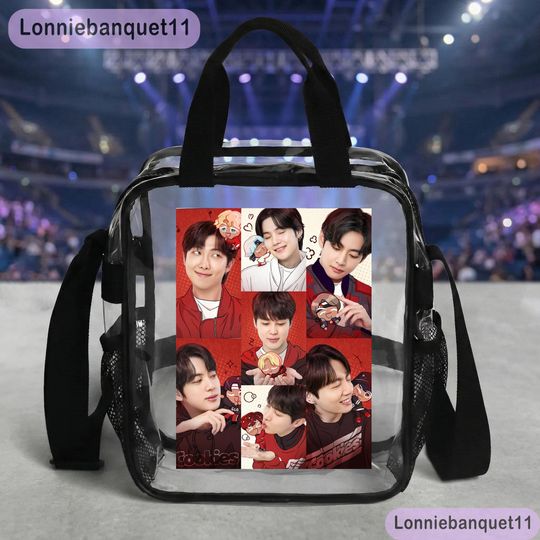 BTS Kpop Boy Band Clear Bag, Gift For Fan, K-Pop BTS Gift