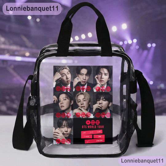 BTS Kpop Boy Band Clear Bag, Gift For Fan, K-Pop BTS Gift