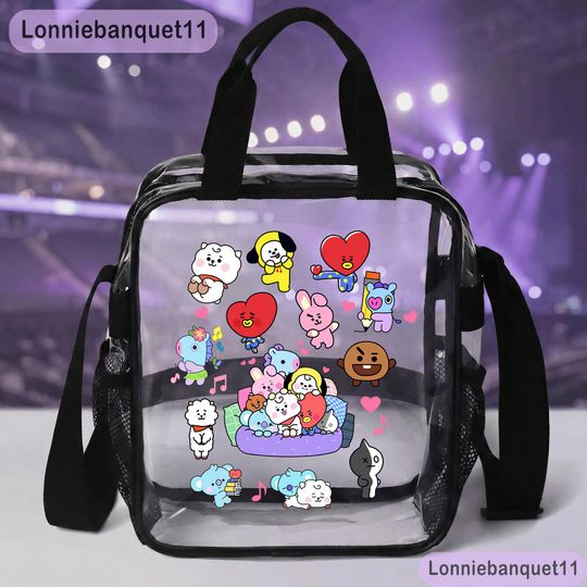 BTS Kpop Boy Band Clear Bag, Gift For Fan, K-Pop BTS Gift
