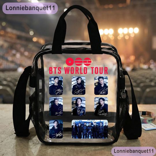 BTS Kpop Boy Band Clear Bag, Gift For Fan, K-Pop BTS Gift