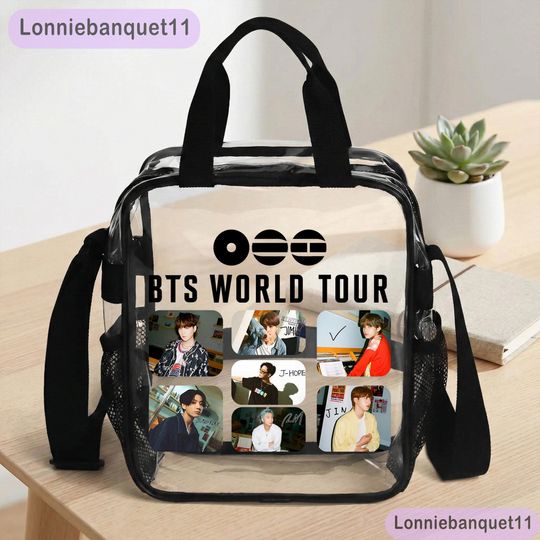 BTS Kpop Boy Band Clear Bag, Gift For Fan, K-Pop BTS Gift