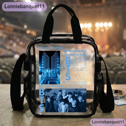 BTS Kpop Boy Band Clear Bag, Gift For Fan, K-Pop BTS Gift