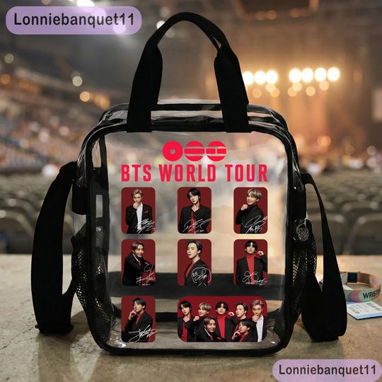 BTS Kpop Boy Band Clear Bag, Gift For Fan, K-Pop BTS Gift