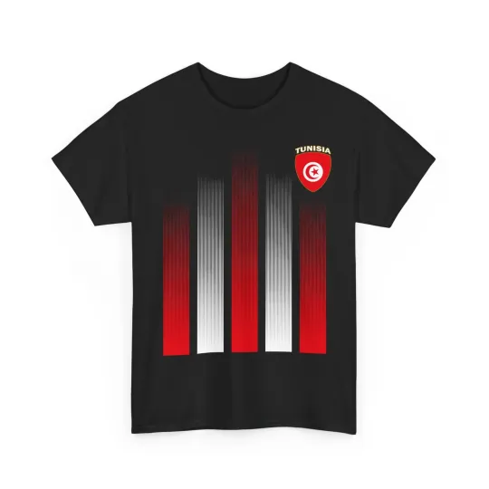 Discover Tunisia Soccer Retro Tee, Tunisian Flag Soccer 2026 Jersey Style T-Shirt