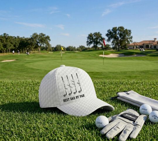 Personalized Best Dad By Par Cap, Best Grandpa By Par Hat, Custom Name Father Day Golf Gift, Golf Lover Gift For Him, Dad Birthday Golf Gift