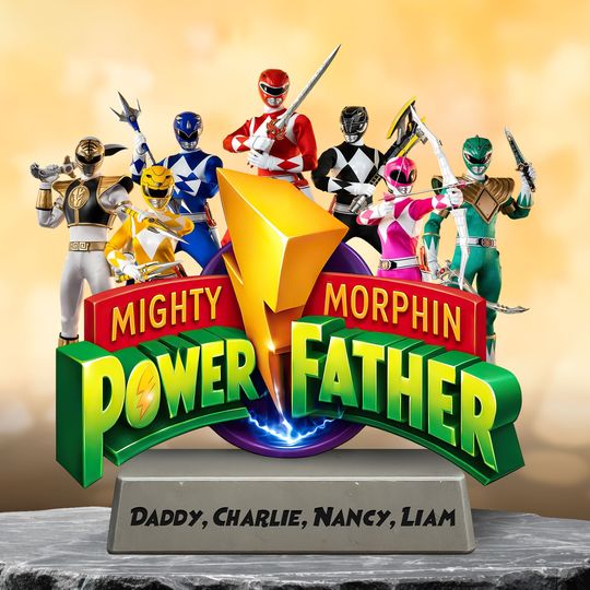 Power Father Plaque - Personalized Gifts For Dad