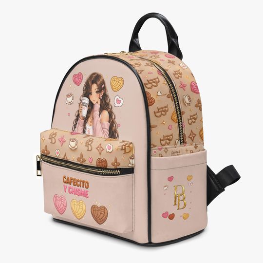 Cafecito Y Chisme Concha  Coffee Anime Backpack