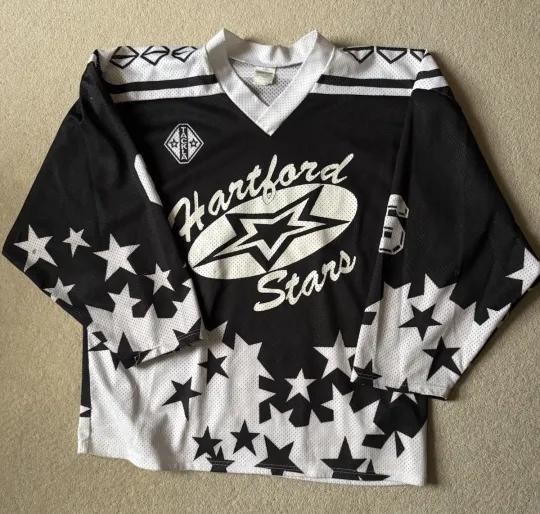 Vintage 90s TACKLA Hartford Stars Mesh Hockey Jersey Men’s