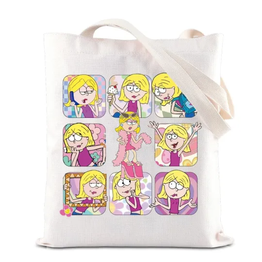 Lizzie McGuire Inspired Tote Bag, Lizzie Fans Gift, Cartoon Design