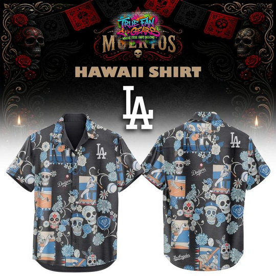Los Angeles Dodgers Dia De Los Muertos 2026 Hawaiian Shirt