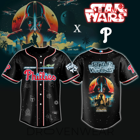 Philadelphia Phillies x Darth Vader Star Wars Jersey Limited Edition