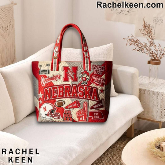 Nebraska Cornhuskers University Premium Quilted Tote Bag