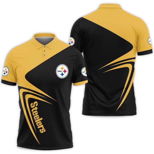 Pittsburgh Football Team Steelerss Polo T-shirt 042 Unisex Adult, Size S-5XL