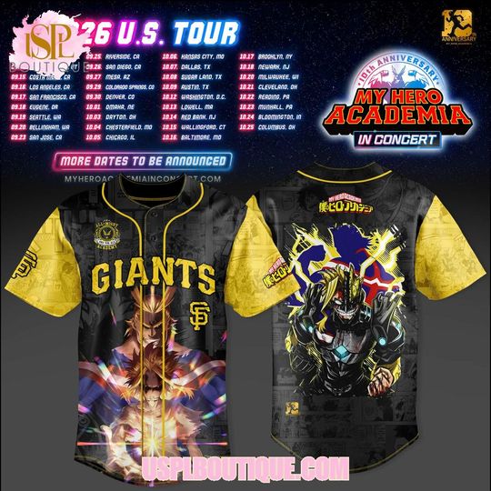 San Francisco Giants x Hero Anime U.S. Tour 2026 Jersey
