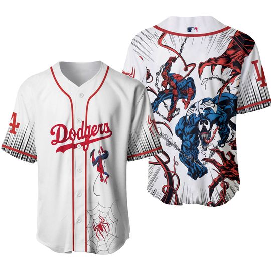 SpiderM@n Venom Carnage x D@dgerBaseball Jersey