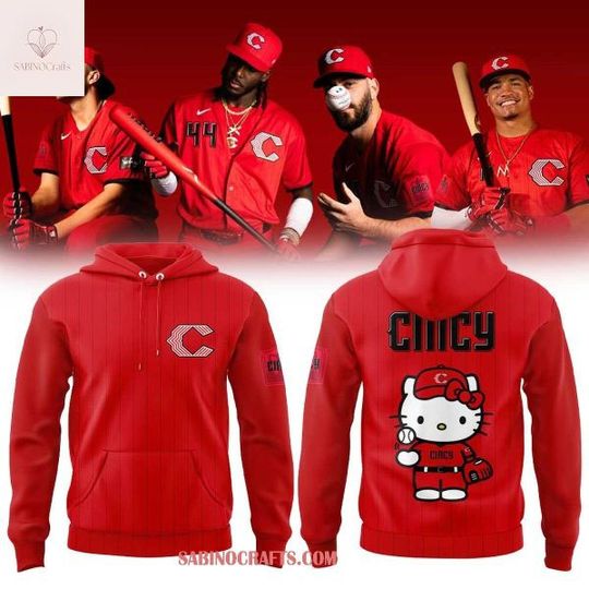 Cincinnati Reds x Hello Kitty 2026 City Connect Night Hoodie