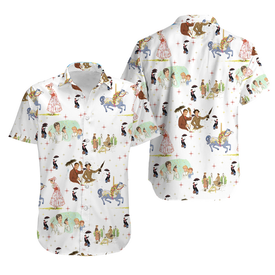 Vintage Mary Poppins Hawaiian Shirt