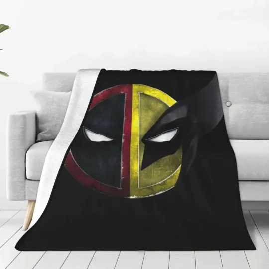 Deadpool Wolverine Fleece Blanket